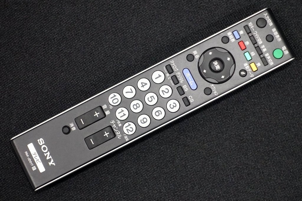 ■SONY純正 テレビ用赤外線リモコン RM-JD017 基本操作リモコン ほぼ新品 未使用 送料390円 (1)