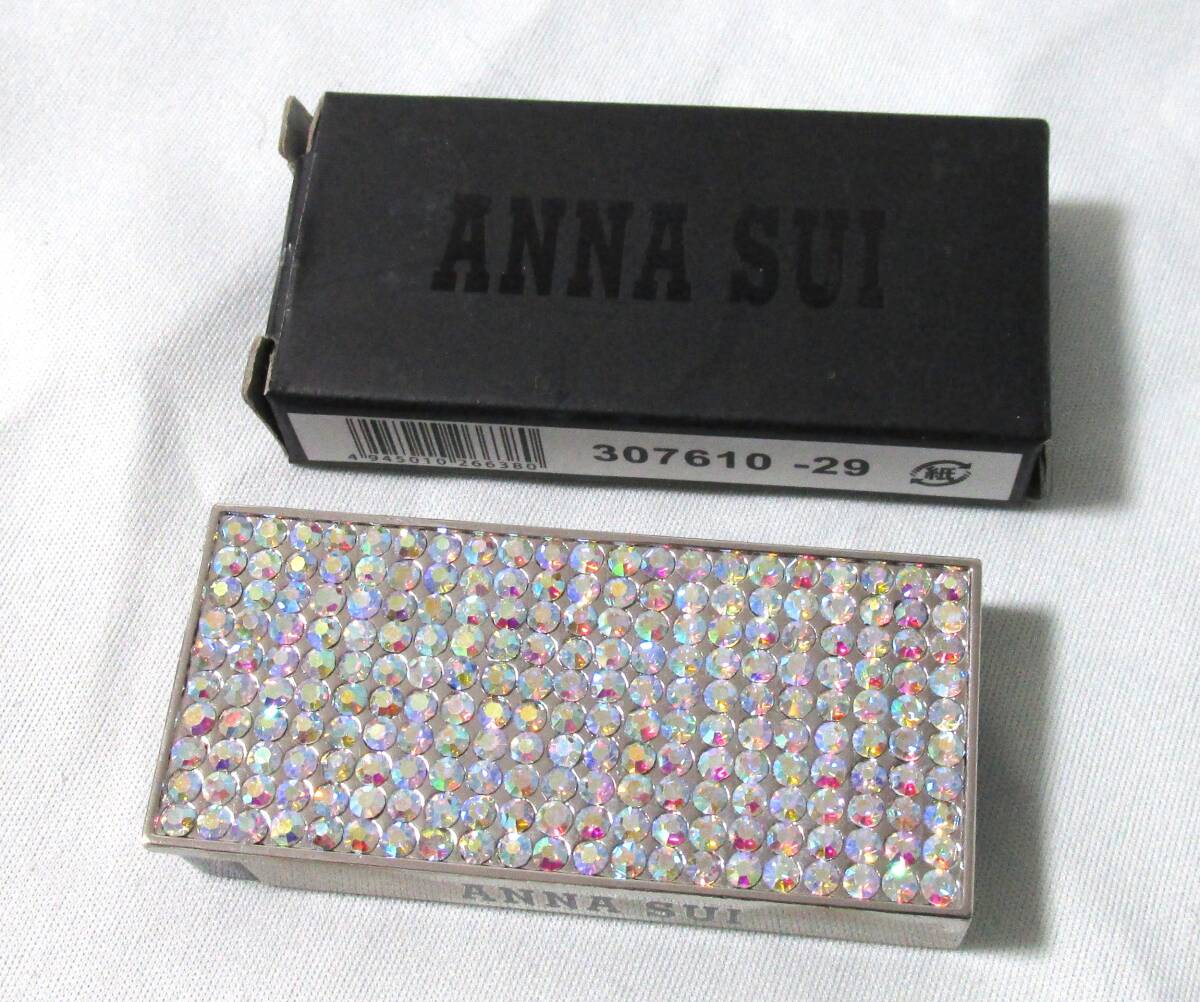 《未使用品》ANNA SUI　アナスイ　ラインストーン　コンパクトケース　小物入れ　非売品