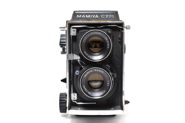マミヤ Mamiya C220 Professional MAMIYA-SEKOR 80mm F3.7 ブルードット 二眼レフ フィルムカメラ #5991