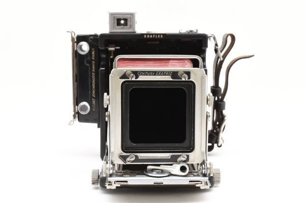 希少 グラフレックス GRAFLEX センチュリー グラフィック CENTURY GRAPHIC ボディ 赤蛇腹 大判カメラ #5067