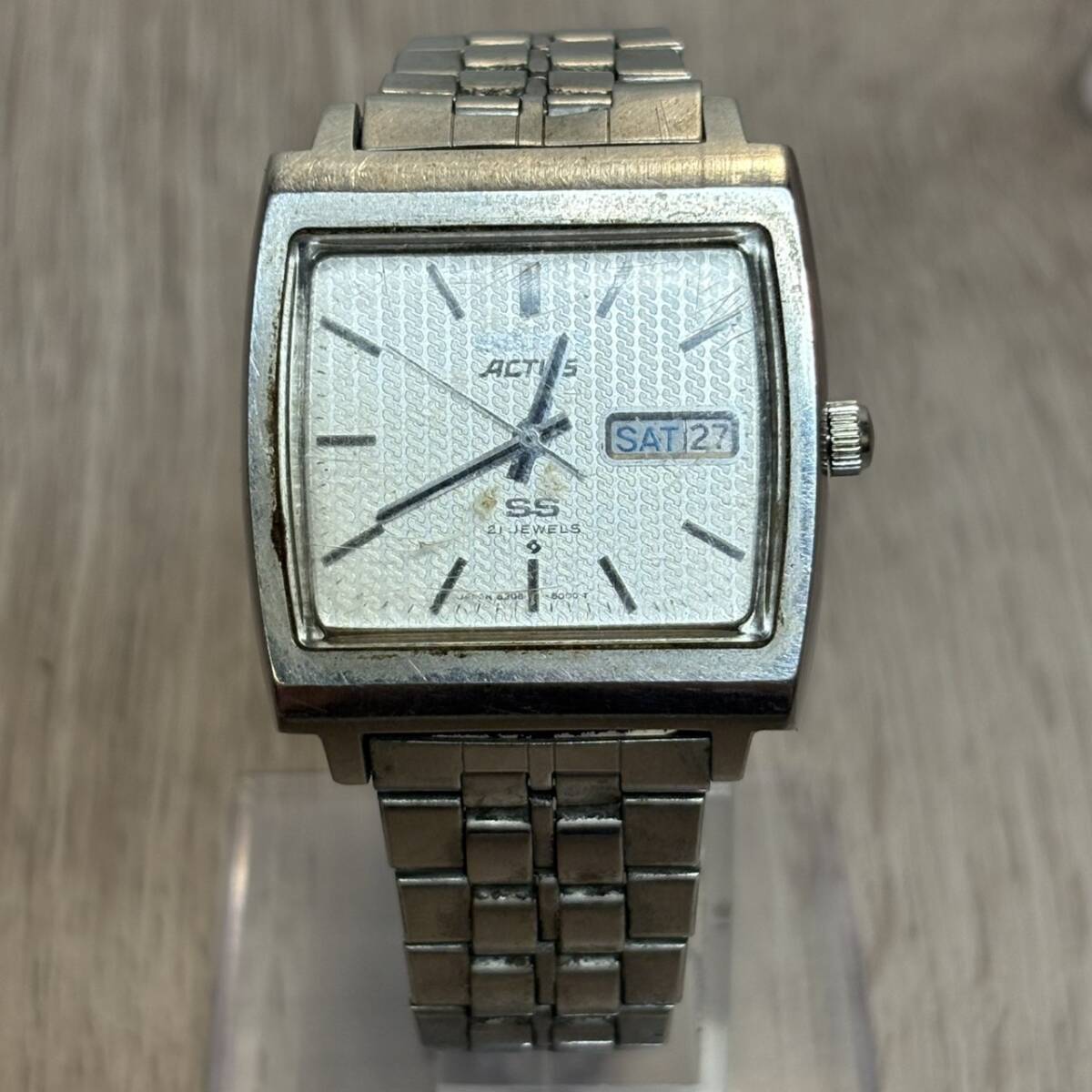 ●【YH-5035】ジャンク SEIKO セイコー ACTUS アクタス SS 6306-5000 腕時計 自動巻き アナログ 諏訪精工舎 【レタパ可】