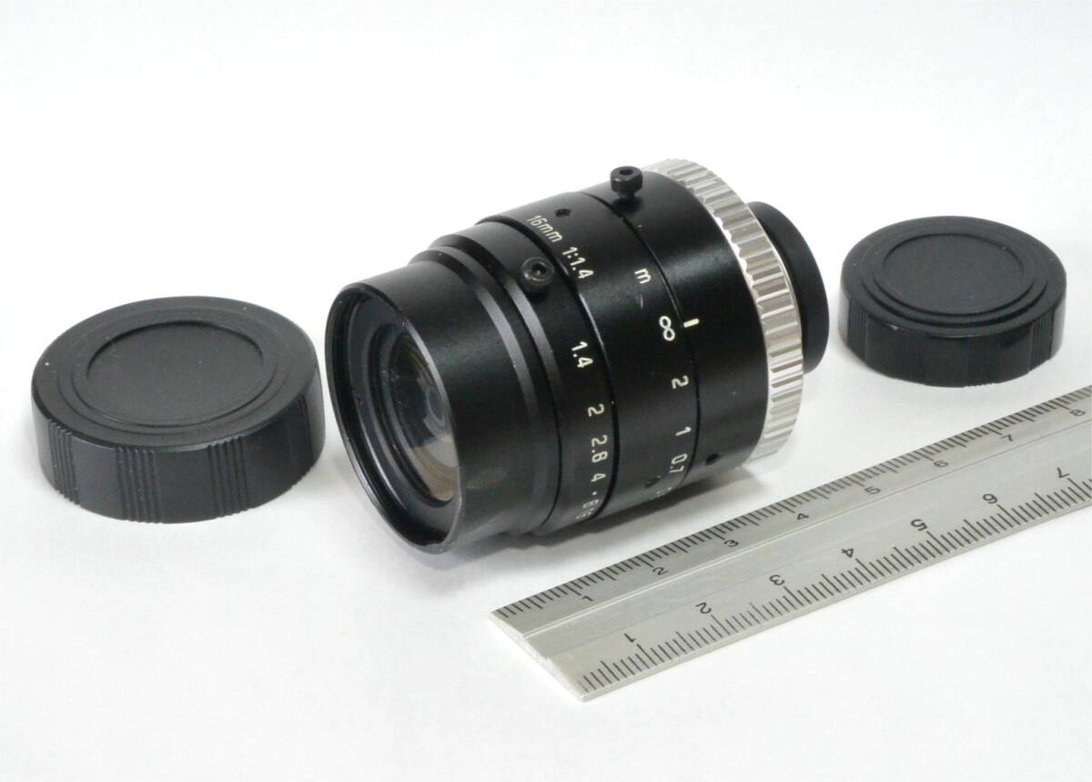 ★VSテクノロジー　Cマウント レンズ VS-1614H1N　16mm F1.4　1”　FA産業用　4~9メガピクセル　マクロ撮影にも　動作確認 （送料440円～）