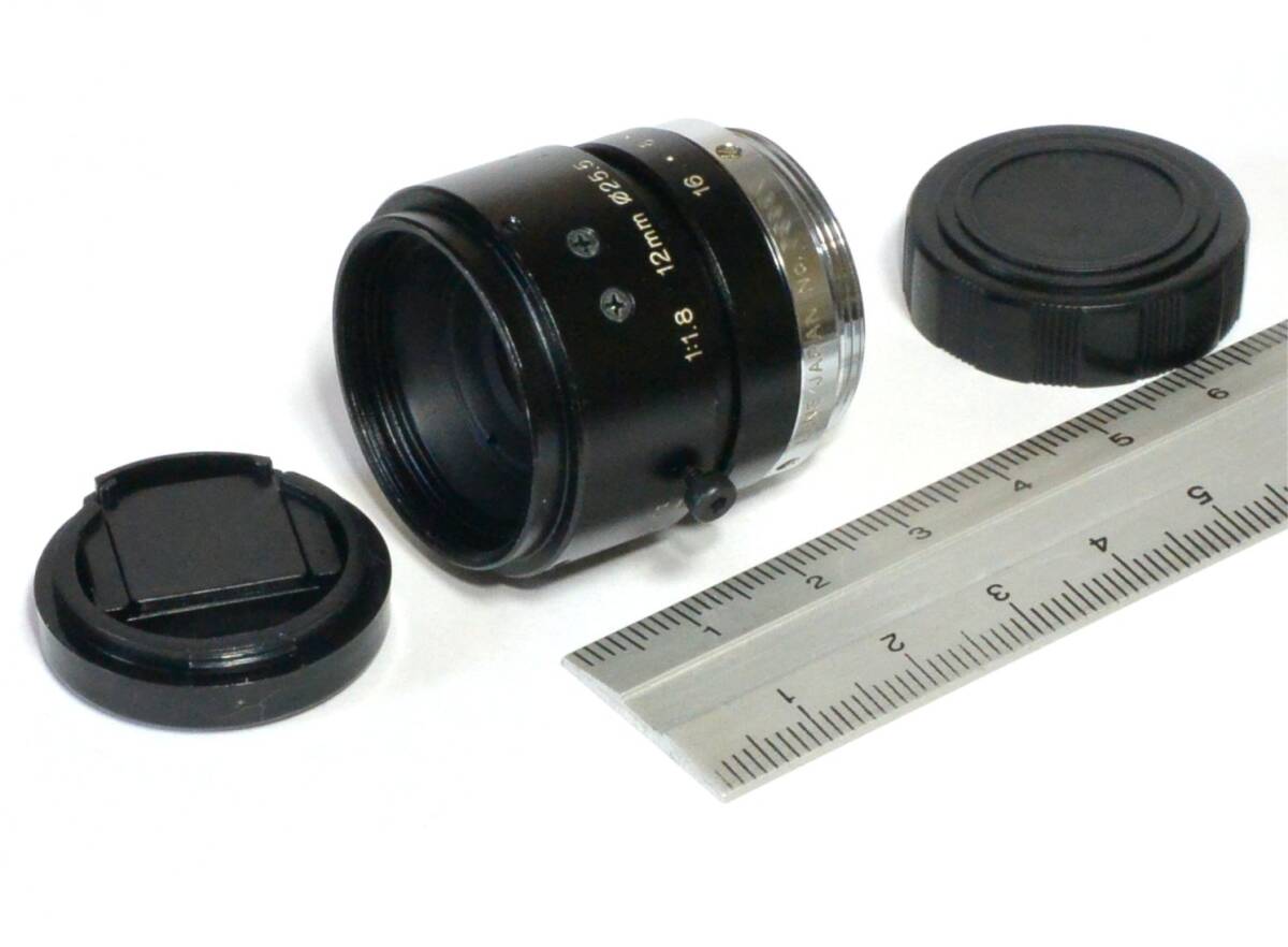 ★ Tamron/タムロン　25HB　12mm F1.8　Cマウント レンズ 2/3”　FA産業用　動作確認　TV LENS　ニコン1で　（送料440円～）　(A)