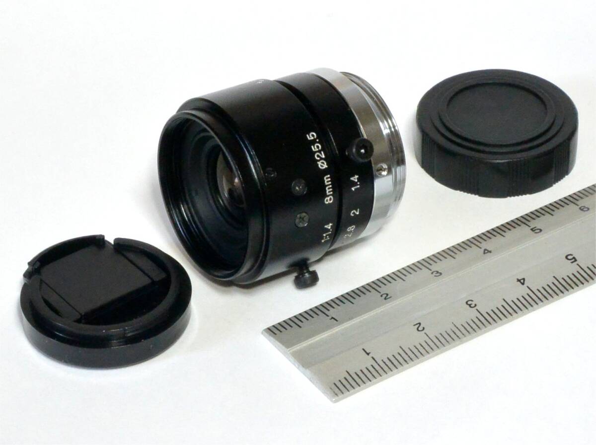 ★ Tamron/タムロン　219HB　8mm 1.4　Cマウント レンズ 2/3”　FA産業用　動作品　TV LENS　ニコン1で　（送料440円～）
