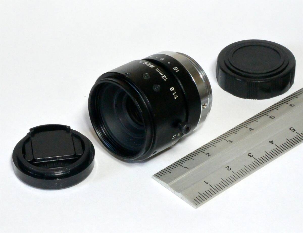★ Tamron/タムロン　25HB　12mm F1.8　Cマウント レンズ 2/3”　FA産業用　動作確認　TV LENS　ニコン1で　（送料440円～）