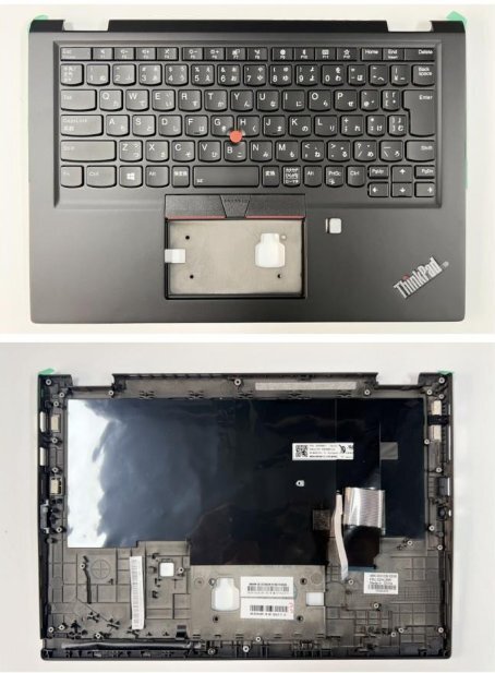 ★純正新品★Lenovo Thinkpad X390 Yoga/X13 Yoga パームレスト +日本語キーボードバックライト付き/02HL695/修理交換部品