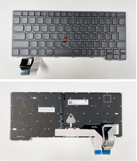 ★純正新品★Lenovo ThinkPad T14 Gen3 P14s Gen3 日本語キーボードバックライト付き/灰 5N21D68371/修理交換部品