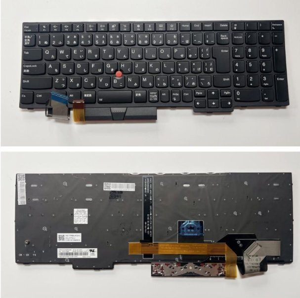純正新品★Lenovo Thinkpad E580 E585 E590 E595 L580 L590 P52 P53s P72 P73 日本語キーボード バックライトあり/黒/交換用パソコン部品