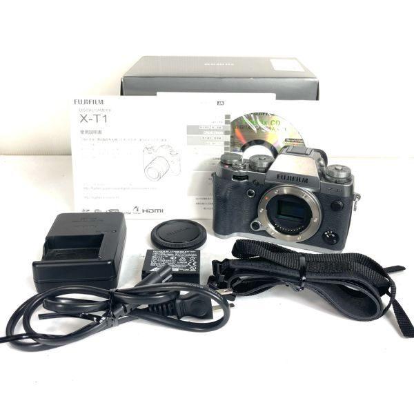 ショット数9回!!■ほぼ新品■ FUJIFILM X-T1グラファイトシルバーエディション