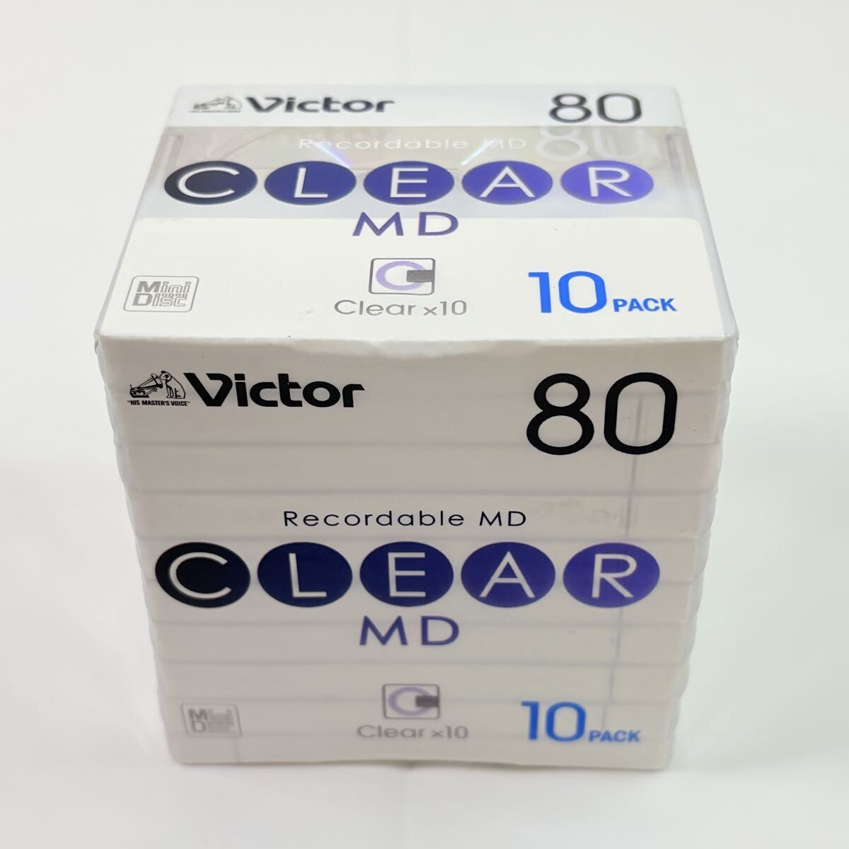 未開封品　Victor Recordable MD 80分 CLEAR 10pack 記録媒体　