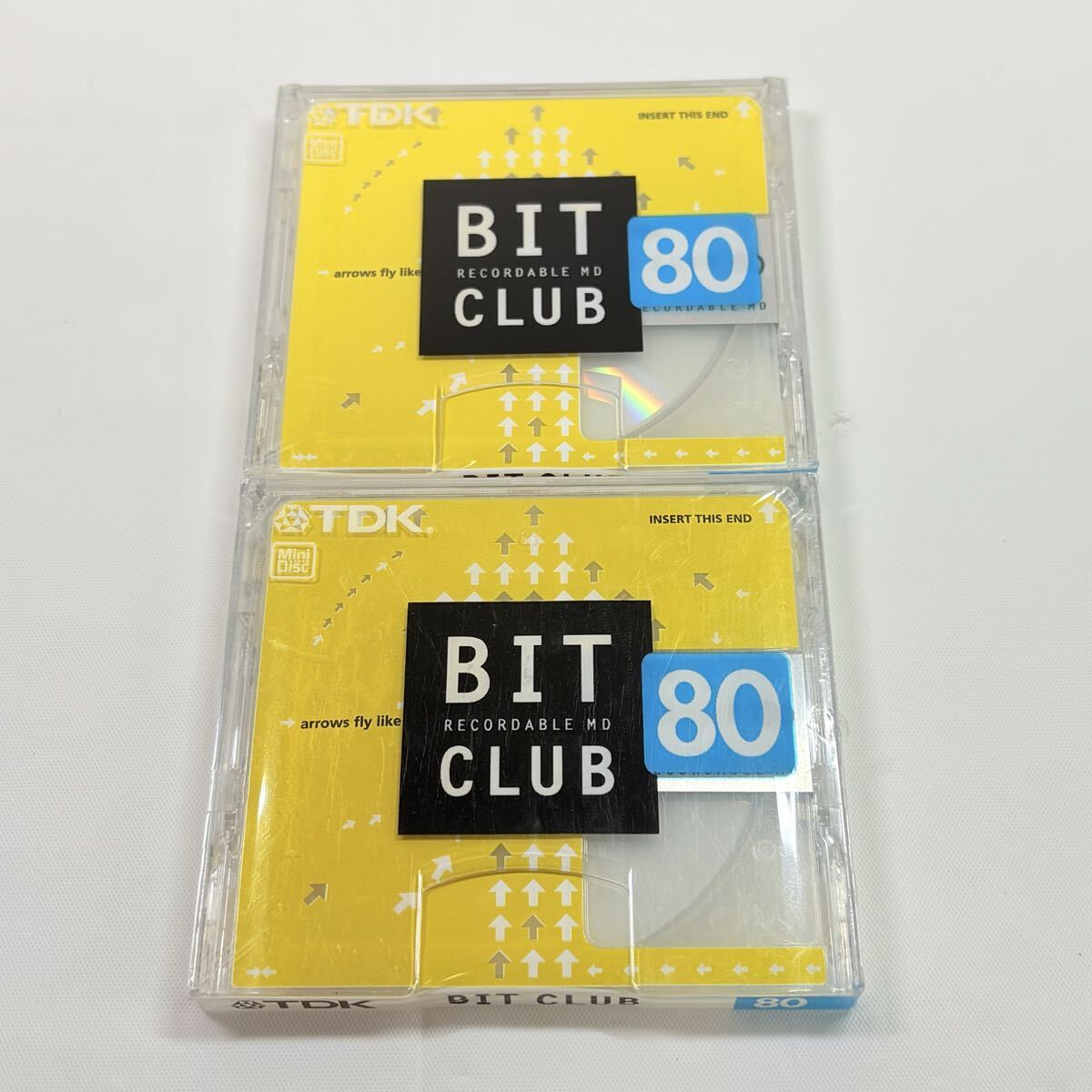 新品 未開封 MD TDK BIT CLUB 80分 2点　当時物 レア 廃盤 minidisc ミニディスク MDディスク ビット クラブ mini disc