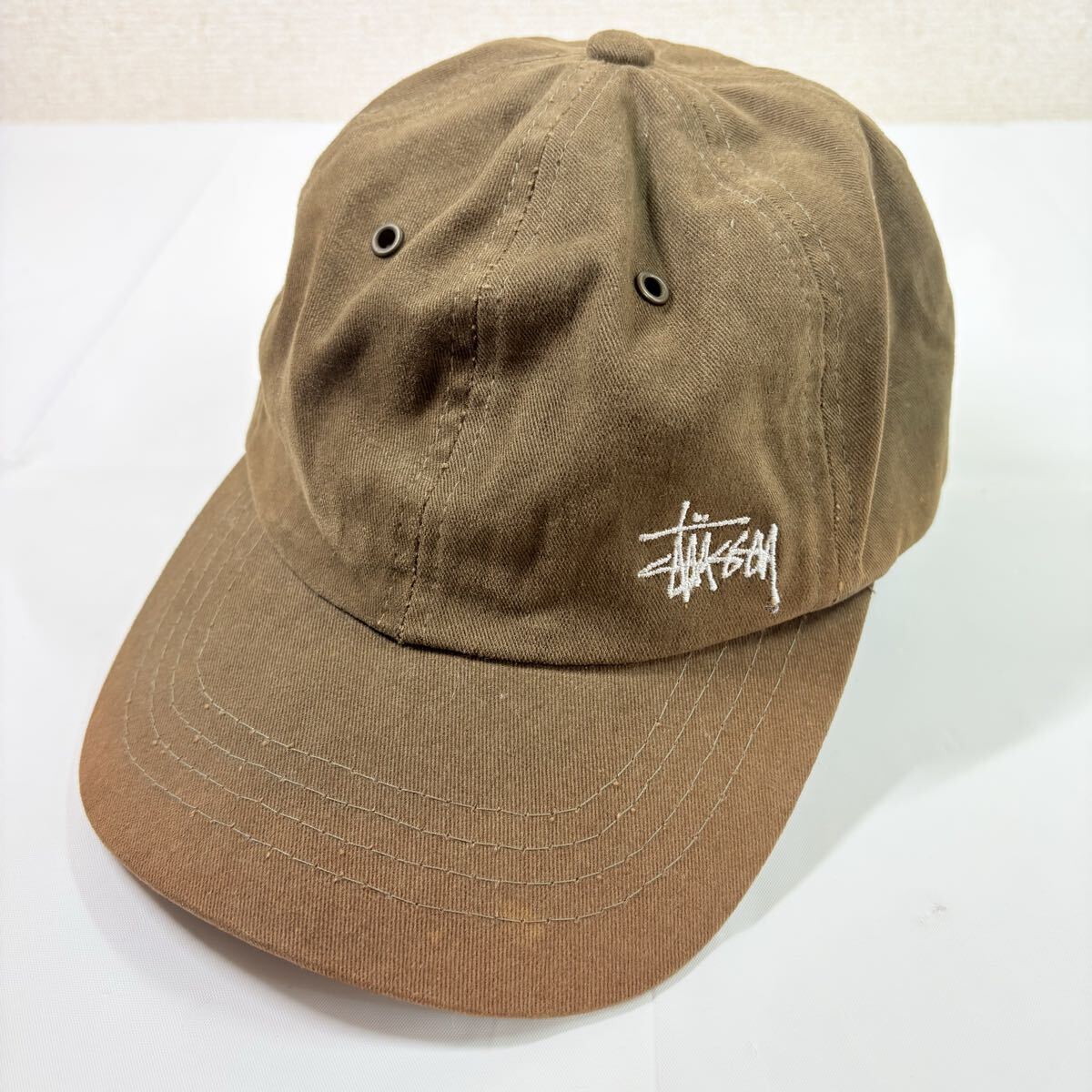90s OLD STUSSY ステューシー　紺タグ　キャップ帽子　古着　中古