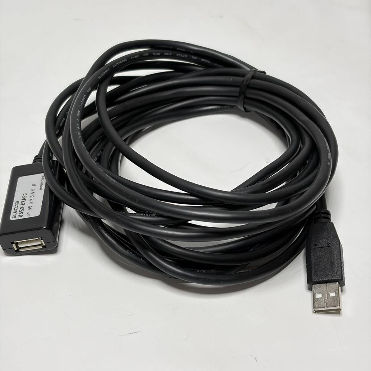 ELECOM USB延長ケーブル USB2.0 エクステンダーケーブル (Aタイプ) 5m USB2-EXA50 ★824