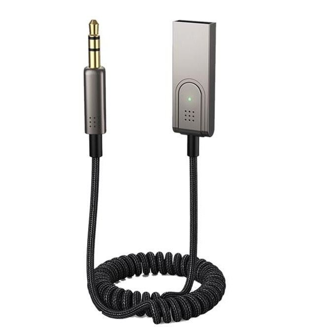 Bluetooth アダプタ レシーバー ワイヤレス オーディオ 車 スマホ USB AUX 無線 小型 tec-kurublt