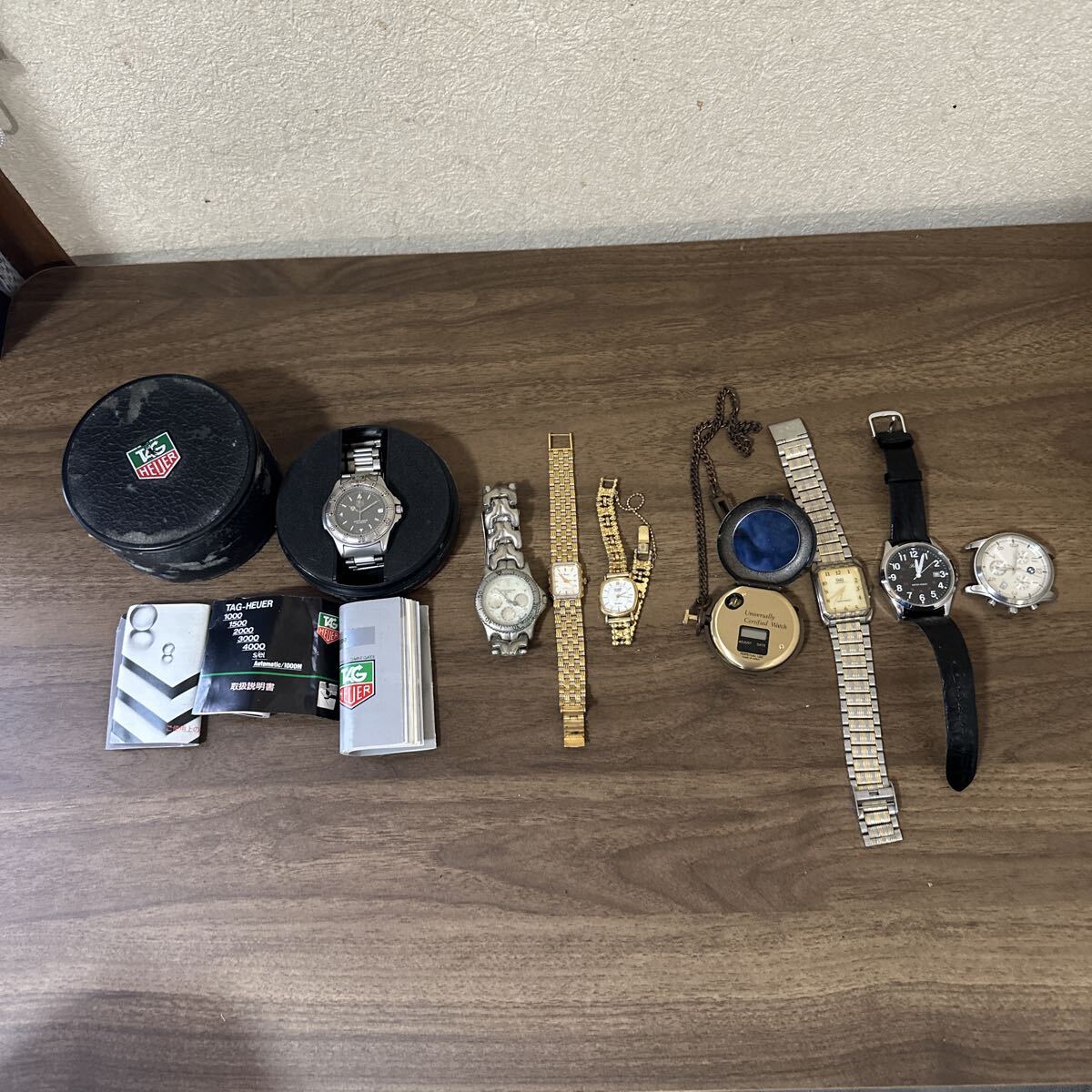 4 未検品　動作未確認　ジャンク　時計　8点　まとめ　売り　タグホイヤー CITIZEN シチズン