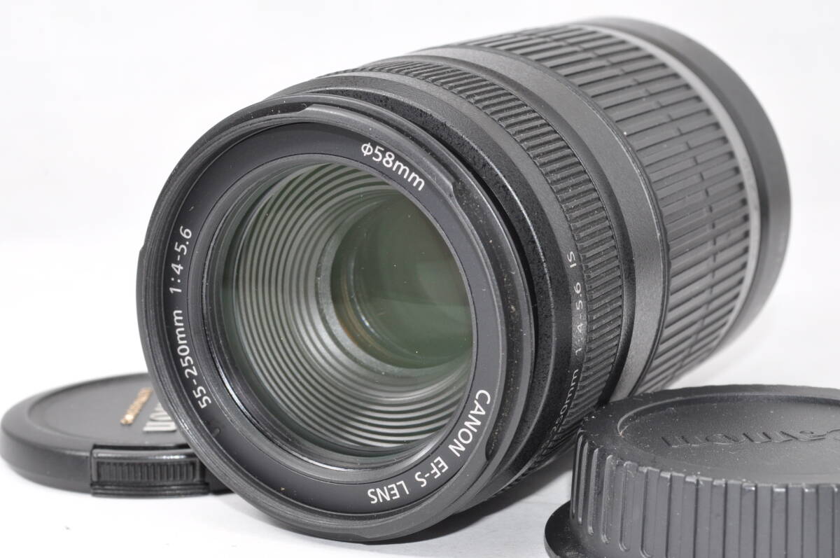 人気のレンズ・並品 キャノン CANON EF-S 55-250mm F4-5.6 IS ♯A8260