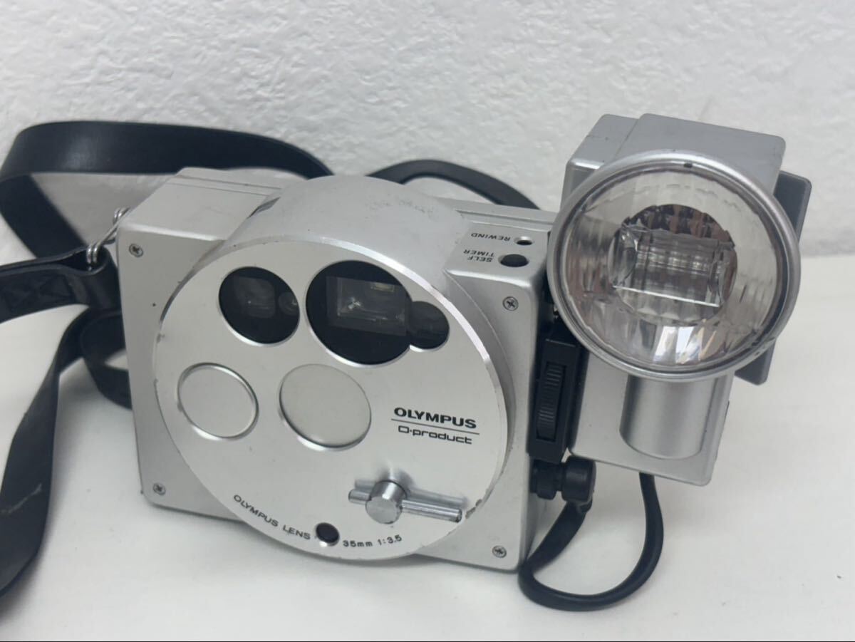 ★【売り切り】 Olympus O-product 35mm 限定2万台 オリンパス オープロダクト 専用フラッシュ/元箱/ストラップ付 希少 レトロデザイン
