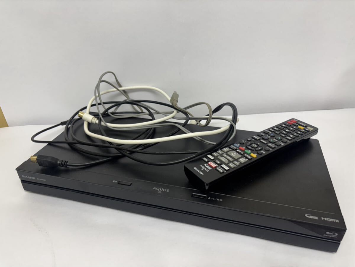 ★【売り切り】SHARP シャープ　ブルーレイディスクレコーダー　BD-NW500 ケーブル　リモコン　ブラック　現状品