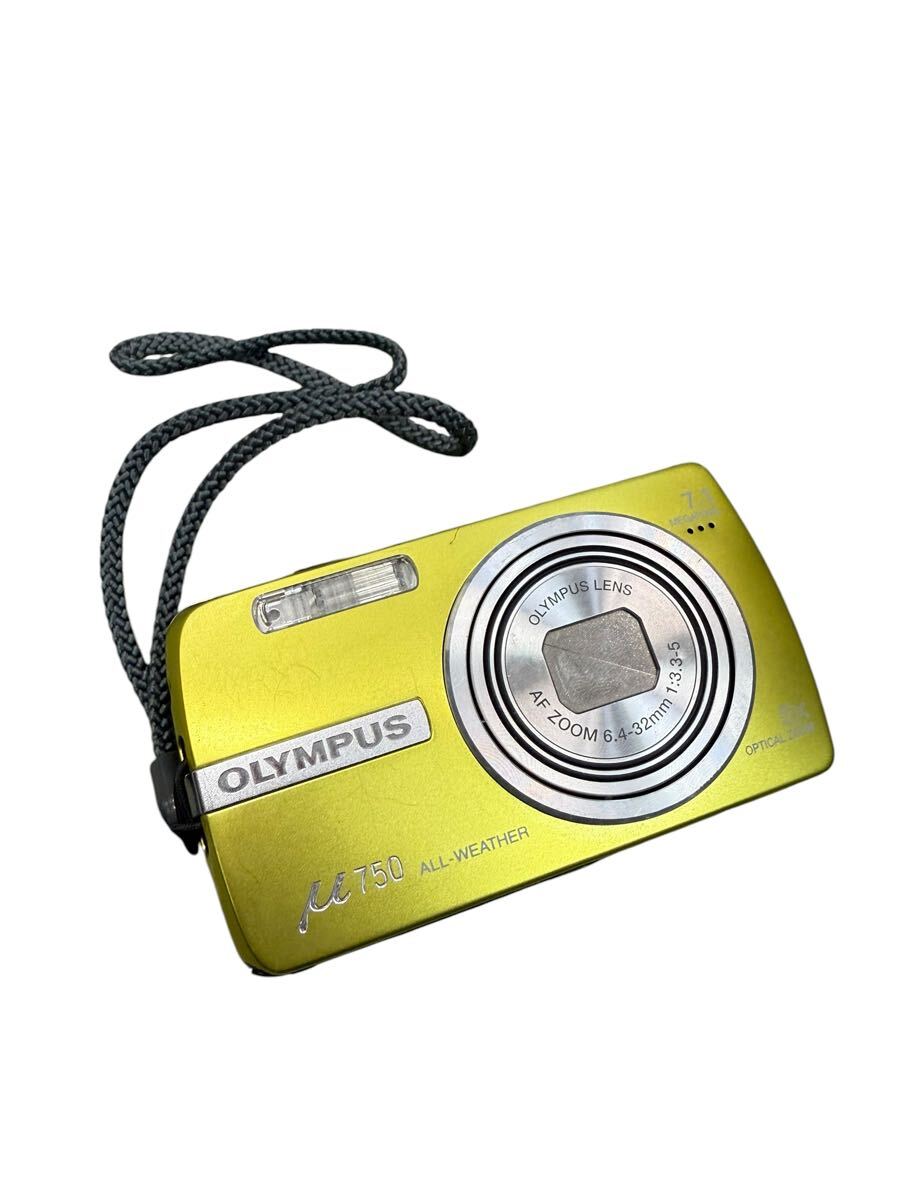 ●【売り切り】OLYMPUS μ 750 ALL-WEATHER コンパクトデジタルカメラ イエロー 現状品