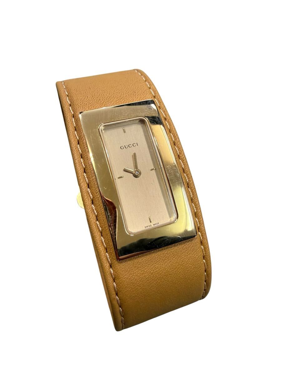 ●【売り切り】GUCCI グッチ 7800S バングルウォッチ クォーツ 腕時計 ゴールド 現状品