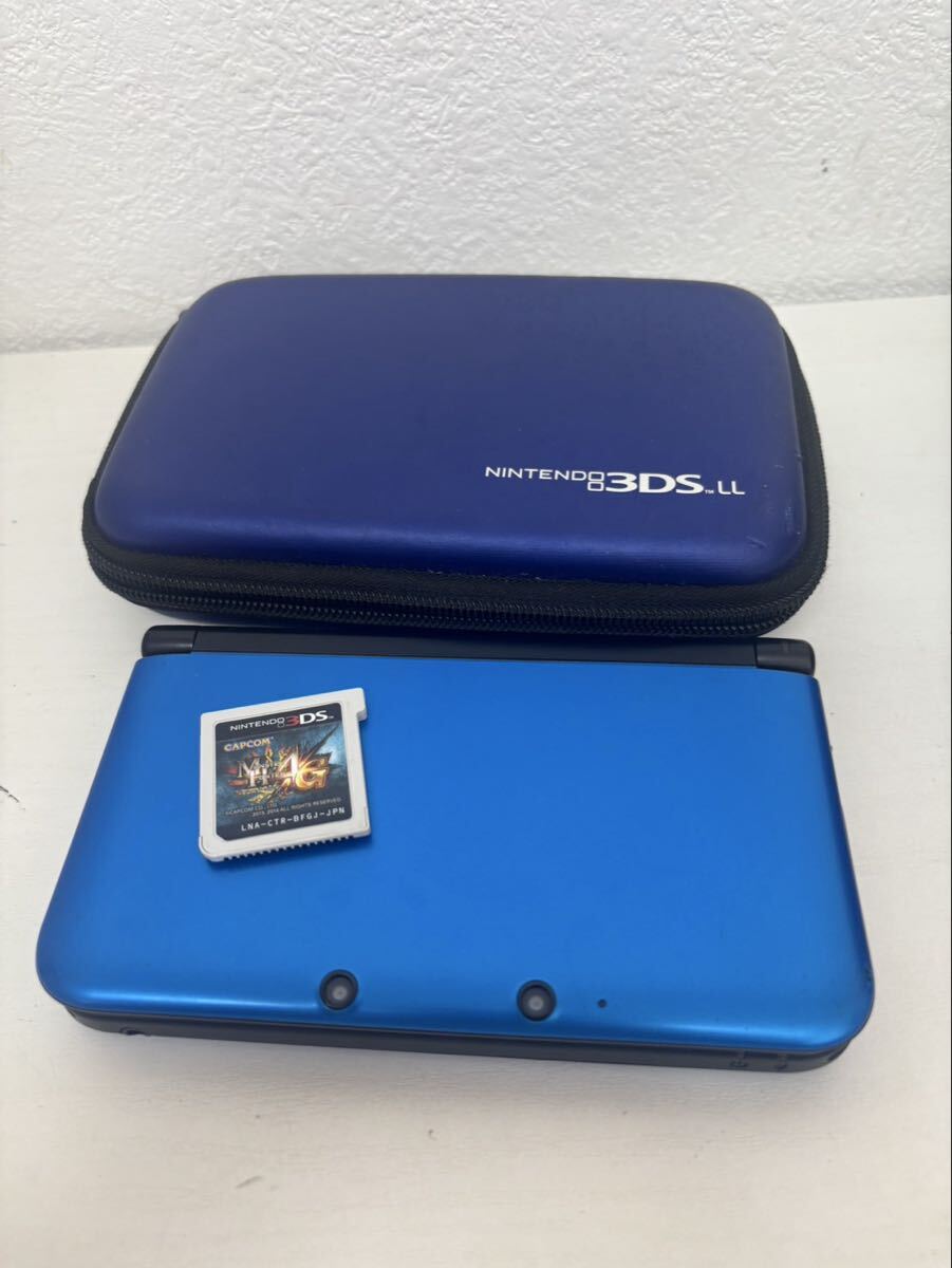 ★【売り切り】任天堂　ニンテンドー3DS LL ブルー×ブラック 本体 Nintendo 任天堂 3DSLL SPR-001 現状品