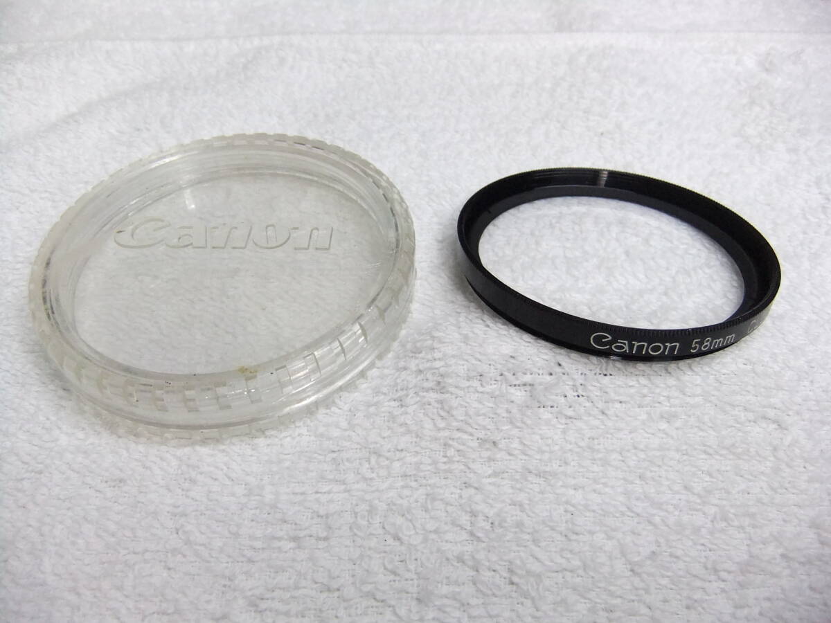 純正 CANON キヤノン close-up クローズアップ フィルター 240 58mm ケース付 送料180円