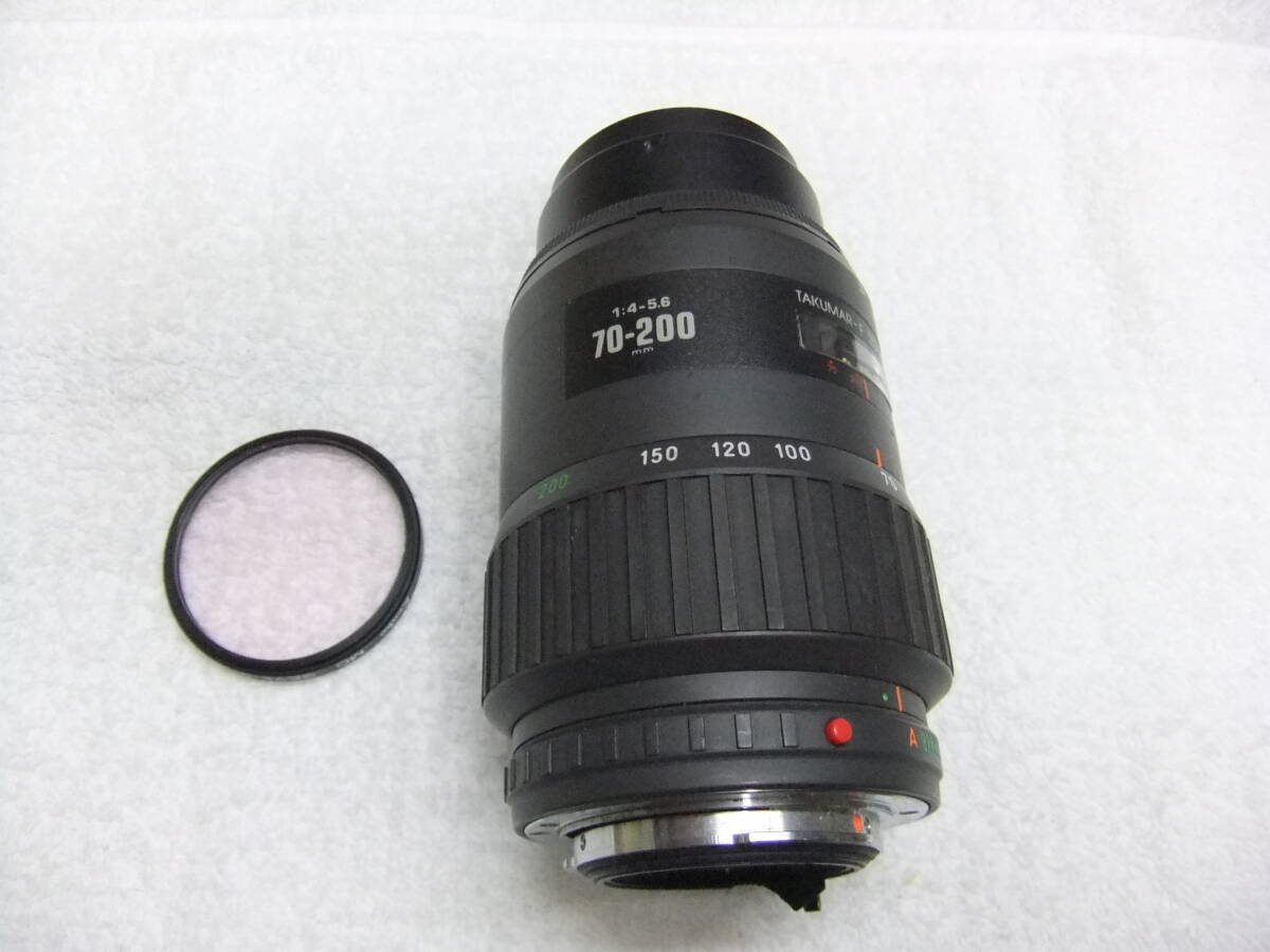 に11M ペンタックス PENTAX-F ZOOM 70-200mm F4-5.6 フィルター付 AF確認済 わけあり