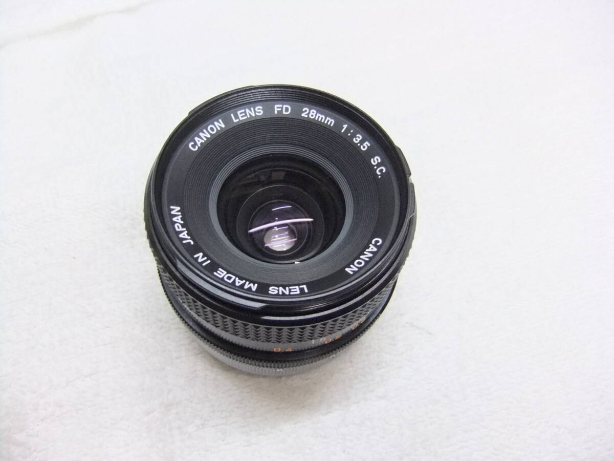 の16K CANON キヤノン FD 28ｍｍ F3.5 レンズ MF わけあり