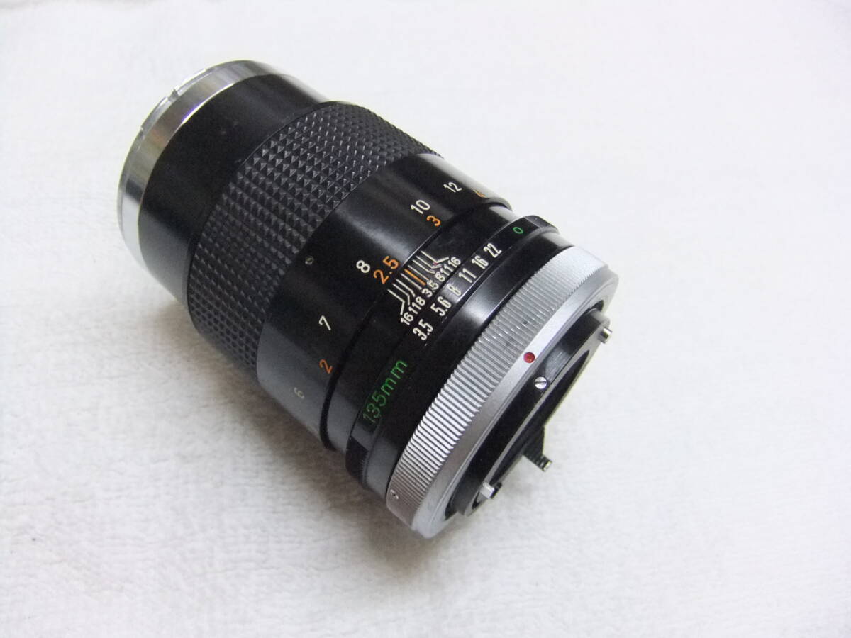 の11F CANON キヤノン FD 135ｍｍ F3.5 レンズ MF わけあり