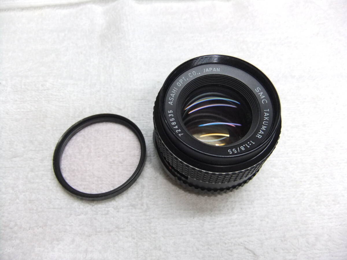 は37F ペンタックス PENTAX SMC Takumar 55mm F1.8 M42 レンズ MF フィルター付 わけあり