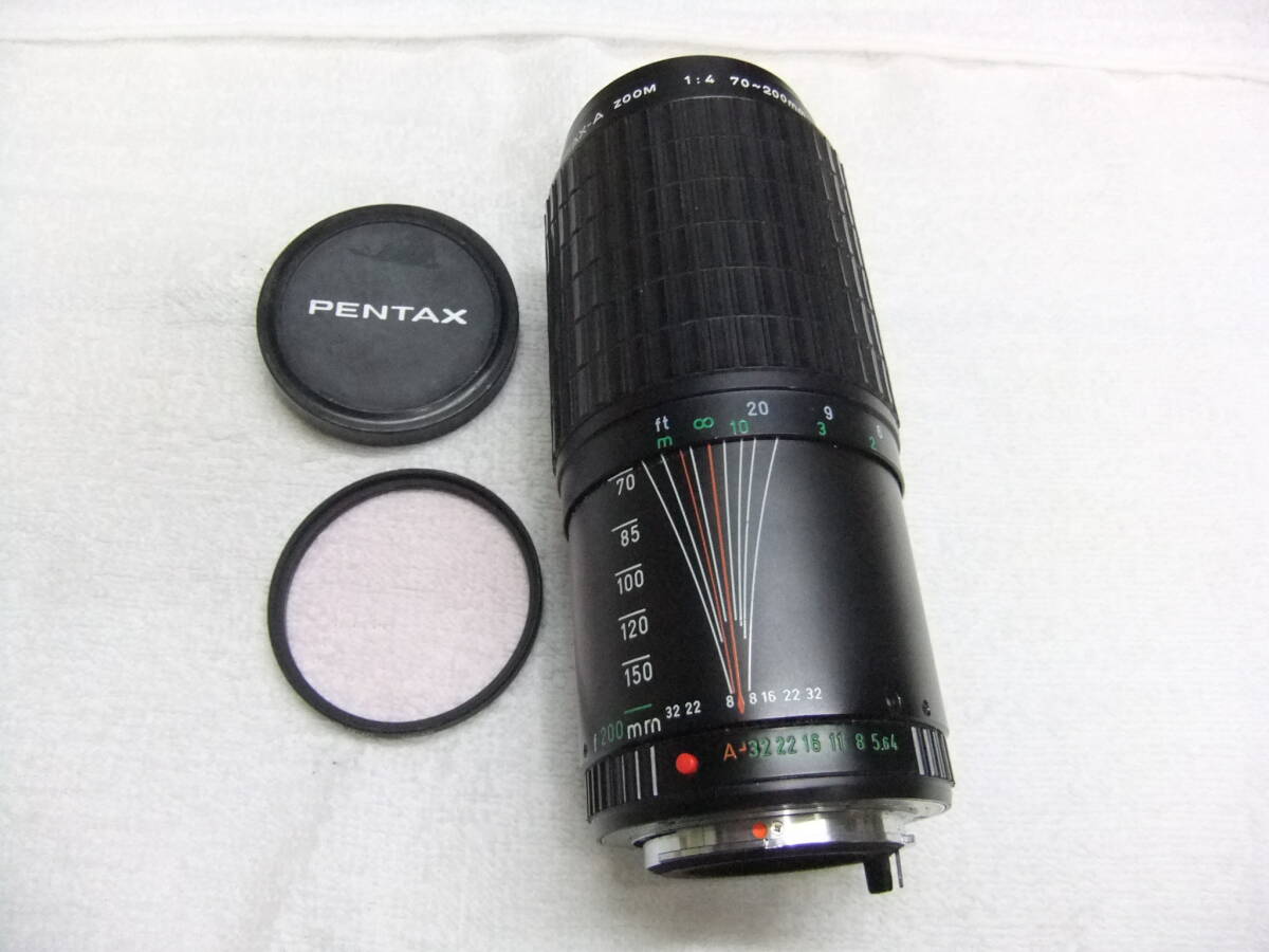 は32A ペンタックス PENTAX-A 70-200mm F4 Kマウント レンズ MF フィルター付 わけあり