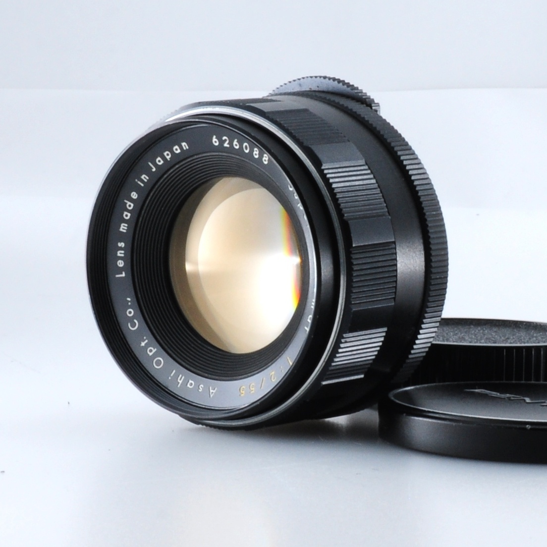 ごく僅か薄くもり分お値引き価格【ペンタックス】PENTAX Super-Takumar 55mm F2 M42マウント 単焦点レンズ 動作良好 #S182A
