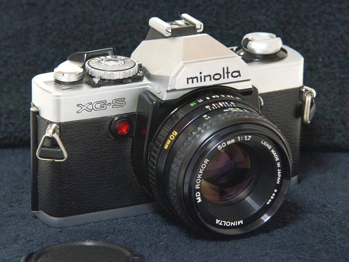 MINOLTA XG-S MD ROKKOR 50mm F1.7 標準レンズセット【Operation Confirmed・動作確認済】