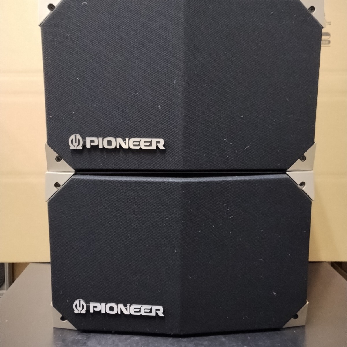 YFZ68 パイオニア PIONEER スピーカー CS-V16 LR 2本セット 1ペア 中古 点検動作品 両側ウーハーエッジ交換 