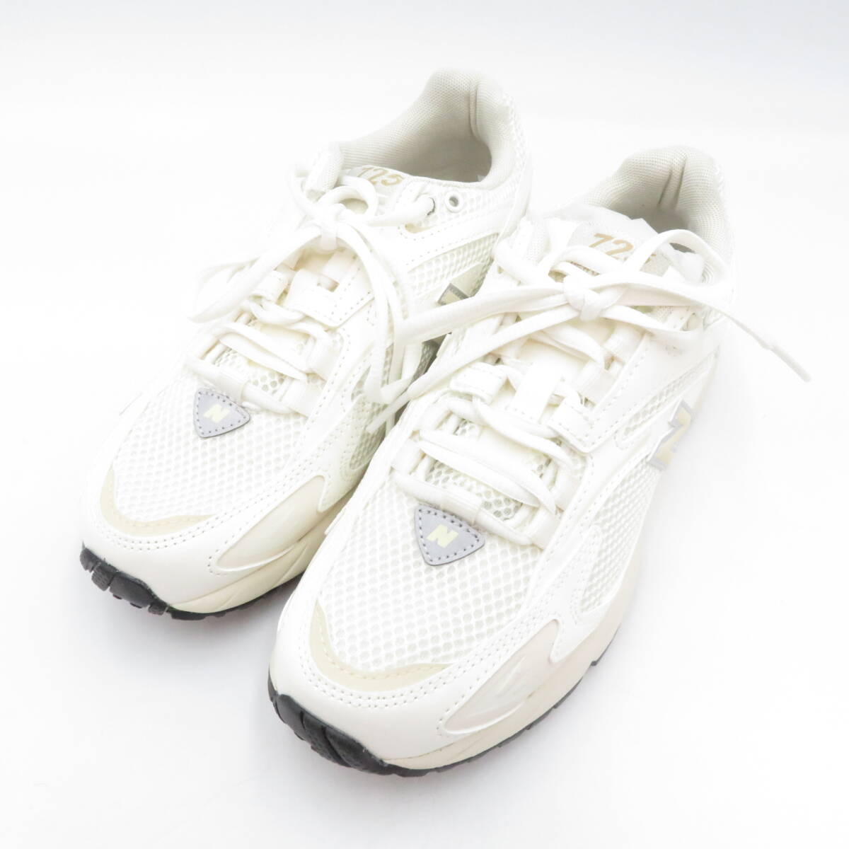靴◆NewBalance ニューバランス ML725 WHITE/BEIGE ホワイト/ベージュ 22.5cm 未使用品●S0598■