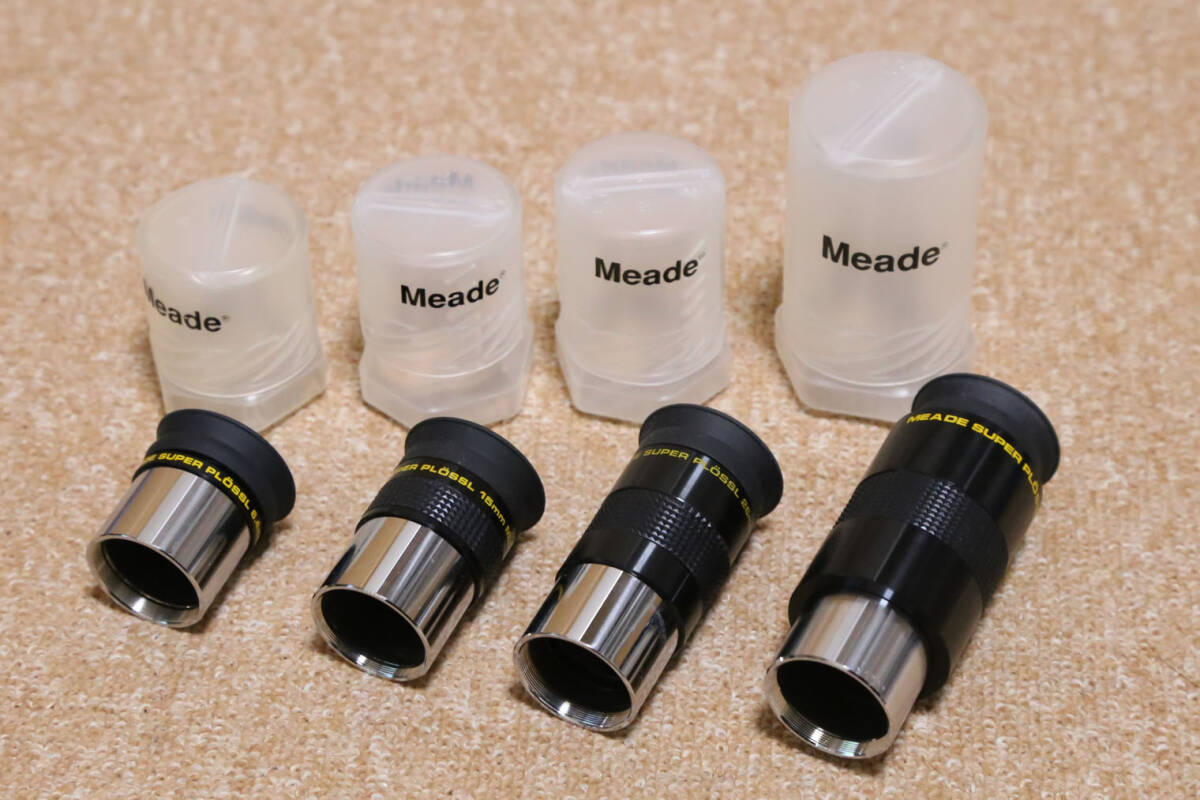 Meade Super Plossl 6.4mm 15mm 26mm 40mm Multi-Coated アイピース 4本セット