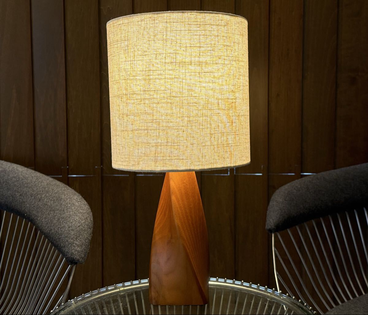 Twist-Wood テーブルランプ(検,midcentury,ミッドセンチュリー,イームズ,ビンテージ,40s,50s,60s,北欧ビンテージ,チーク,ナイトランプ