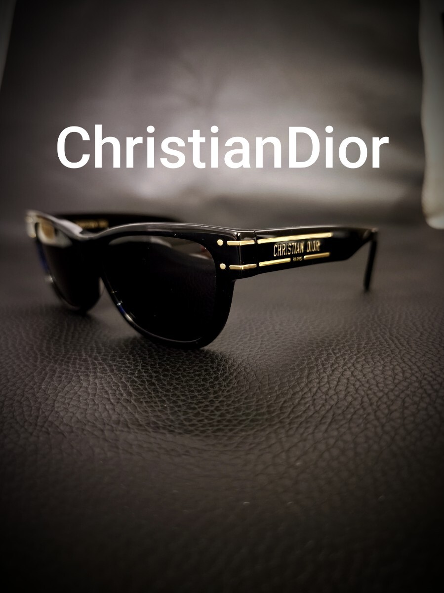 良品 Christian Dior クリスチャンディオール サングラス メガネ 眼鏡 アイウェア ブラック ディオール DIORう