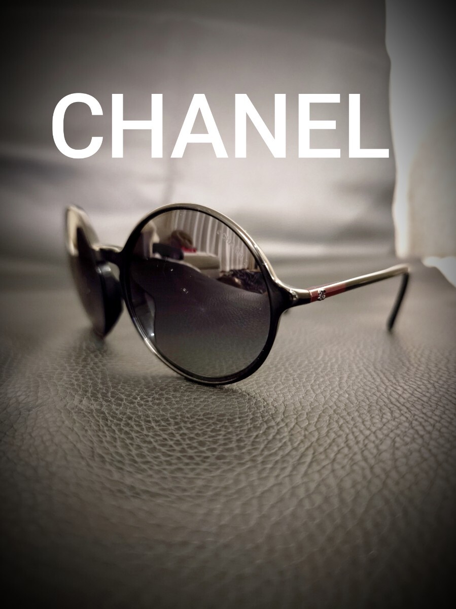 良品 CHANEL サングラス シャネル ブラック ココマーク アイウェア セルフレーム マトラッセ メガネ