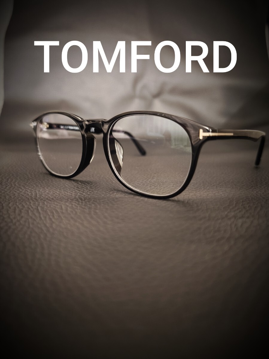良品 TOM FORD トムフォード メガネ アジアンフィット 眼鏡 黒　サングラス