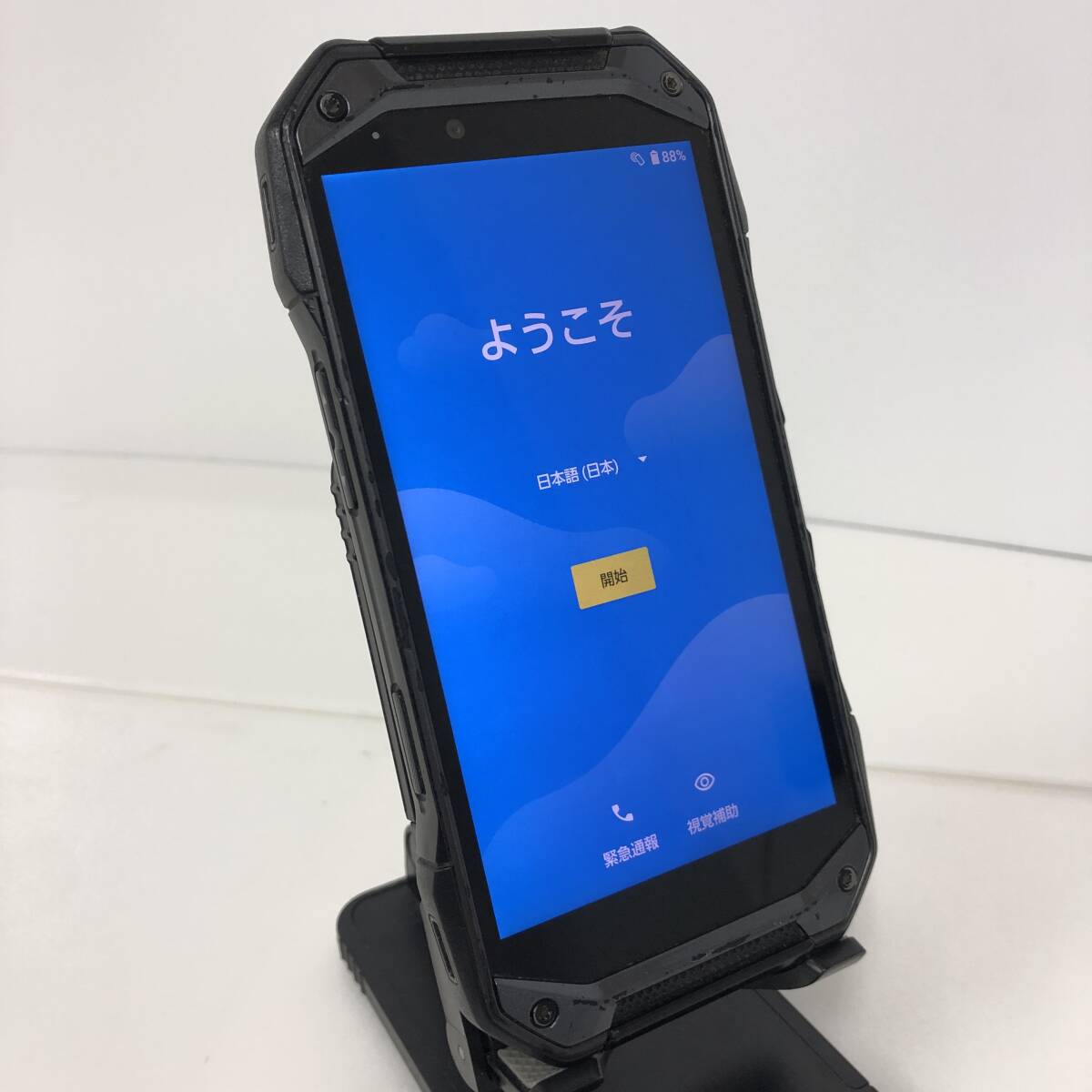 【即使用可能！】KYOCERA TORQUE G04 (KYV46)・SIMフリー・64GB・ブラック　#000563