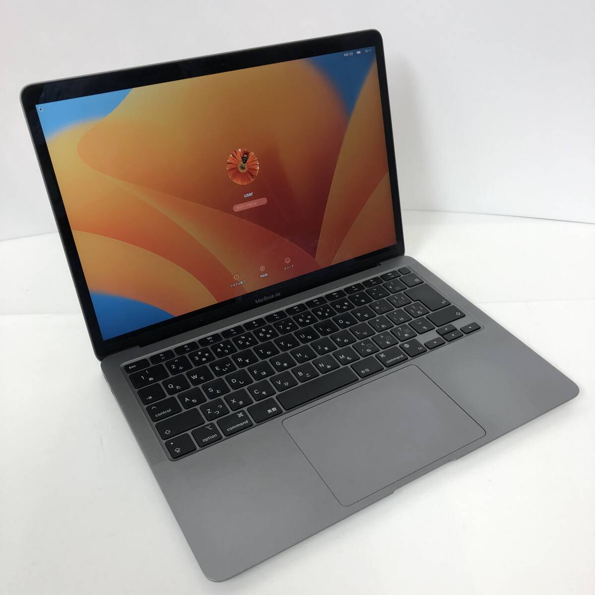 【格安！】Apple MacBook Air (M1, 2020)A2337・Apple M1・メモリ16GB・SSD250GB・Ventura（MacOS）ジャンク　#000660（80）