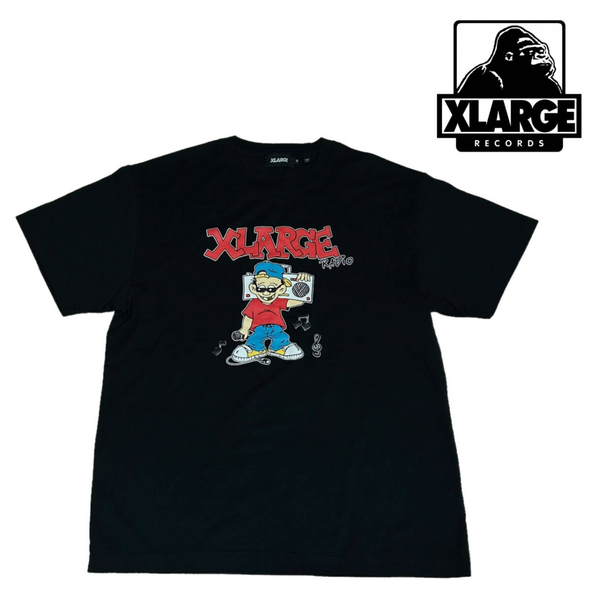 【美品】X-LARGE RADIO LOGO S/S TEE サイズM エクストララージ Tシャツ XLARGE