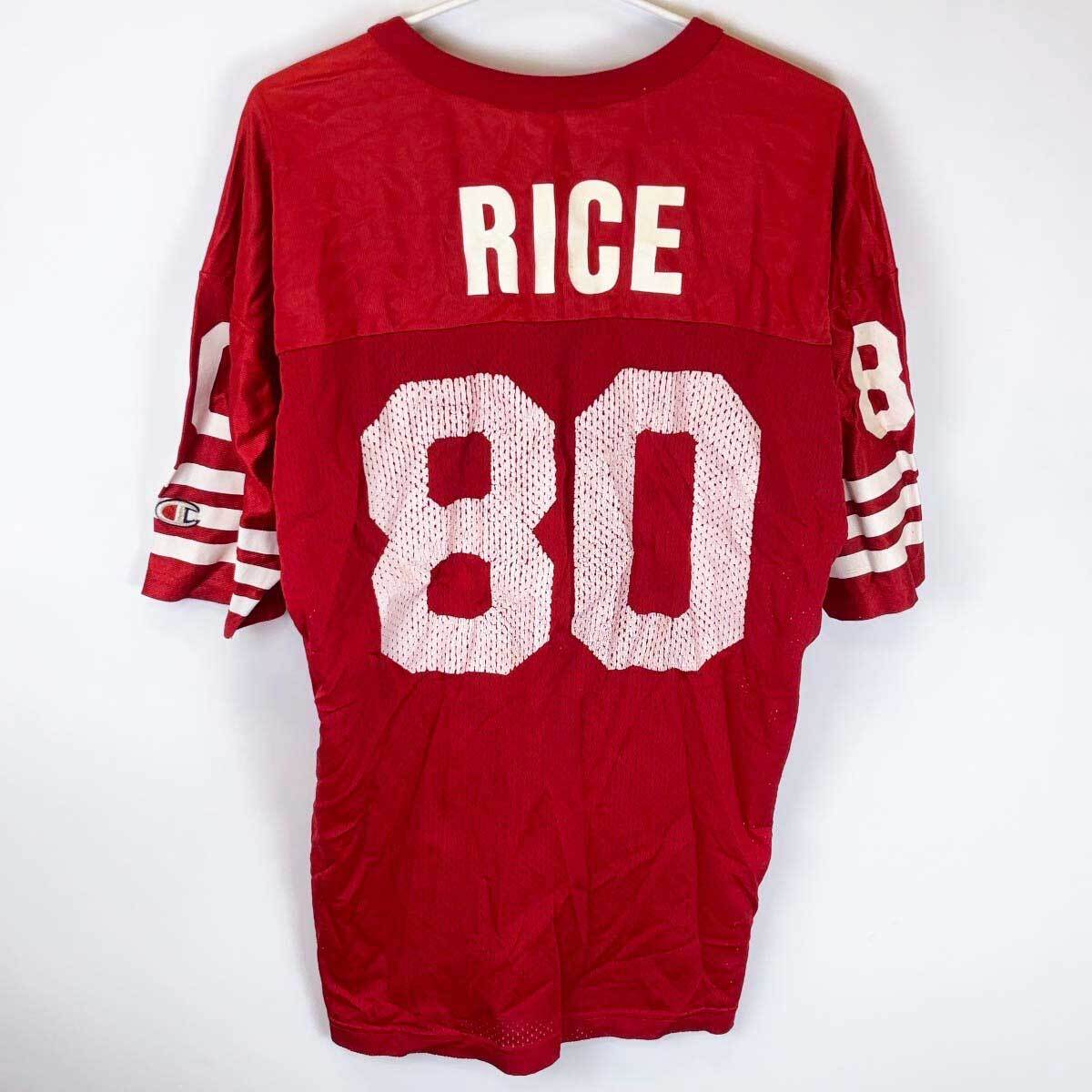 【中古】NFL 49ers サンフランシスコ フォーティナイナーズ ユニフォーム ジャージ #80 RICE ジェリーライス アメフト