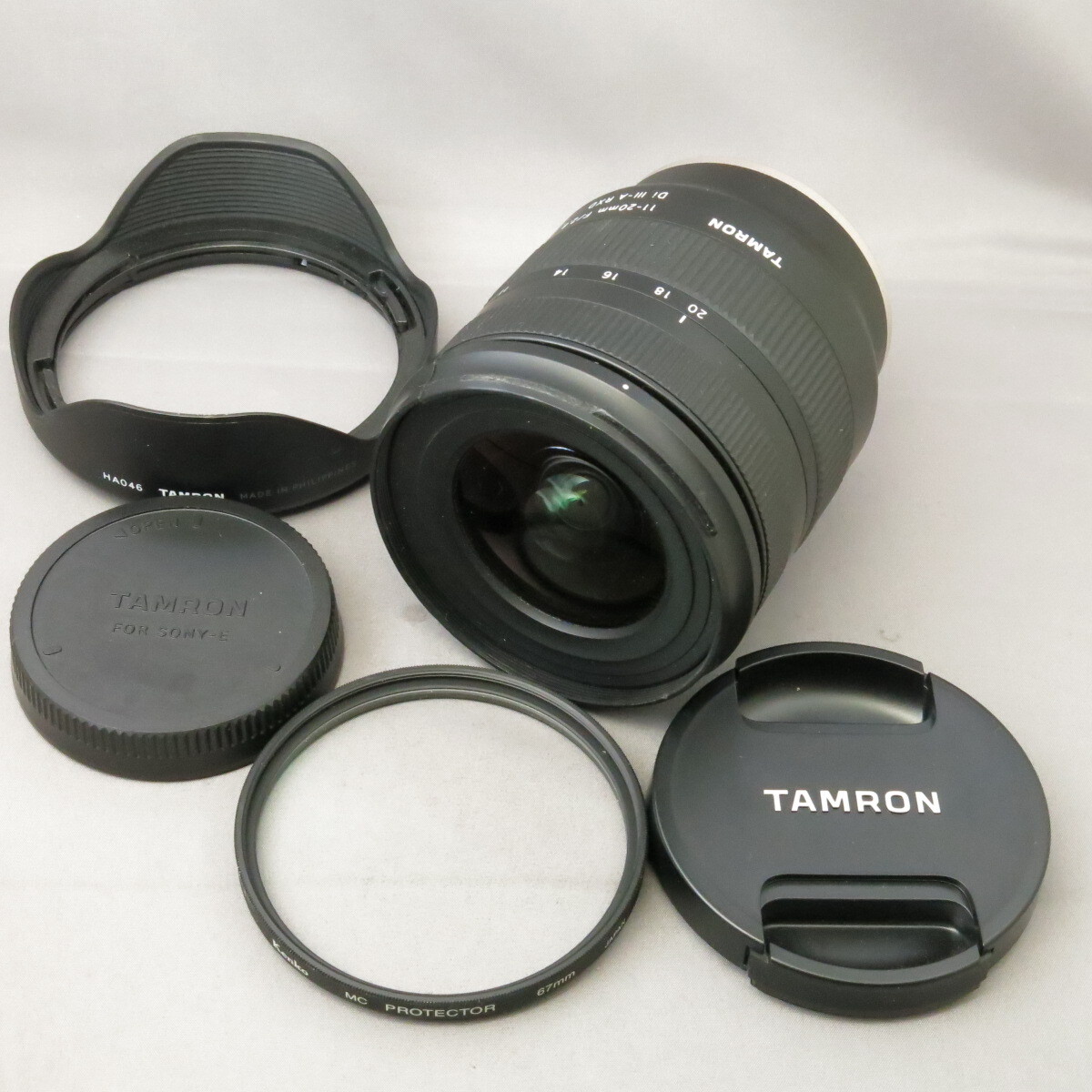 【ジャンクJUNK品】TAMRONタムロン　ソニーE用11-20mmF2.8DiIII B060　SONYソニーEマウント★NO.10006