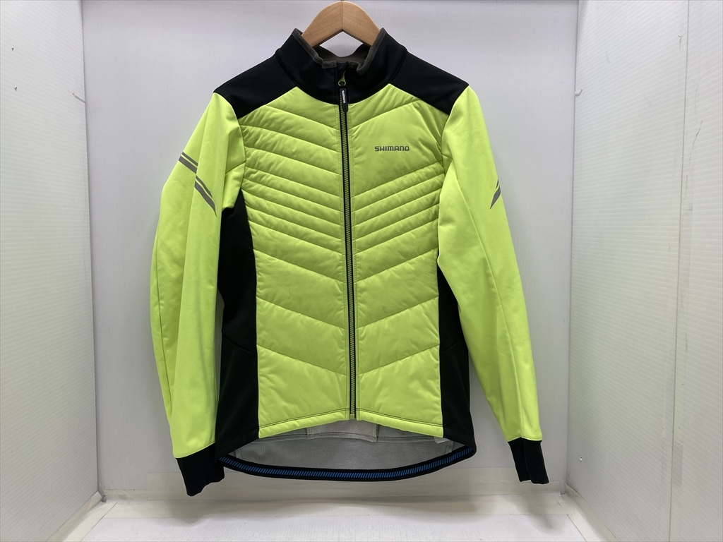 下松)SHIMANO シマノ 長袖 サイクルジャージ 黒×黄 Lサイズ サイクルウェア サイクリング ◆★B260307R01A PC07A