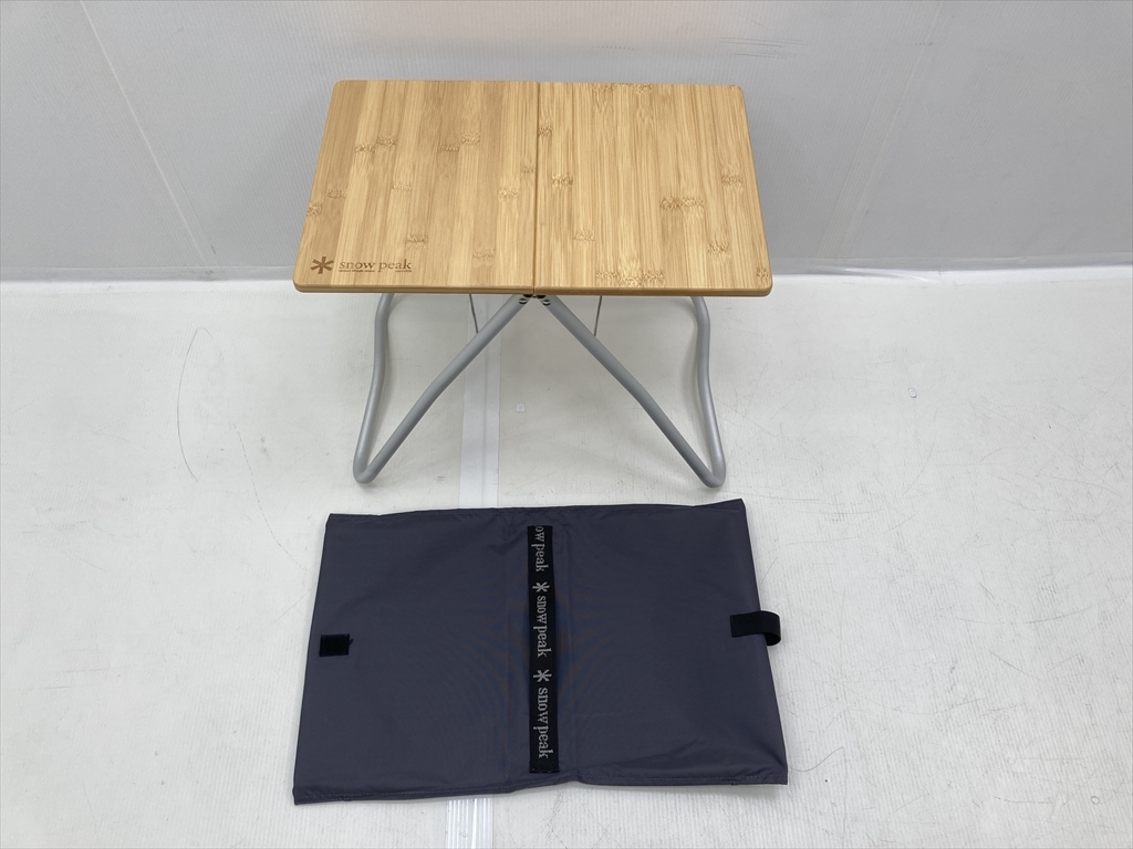 下松)snow peak スノーピーク Myテーブル竹 LV-034TR LV-034T 折り畳みテーブル アウトドア キャンプ ◆★J260307R08A PC07A