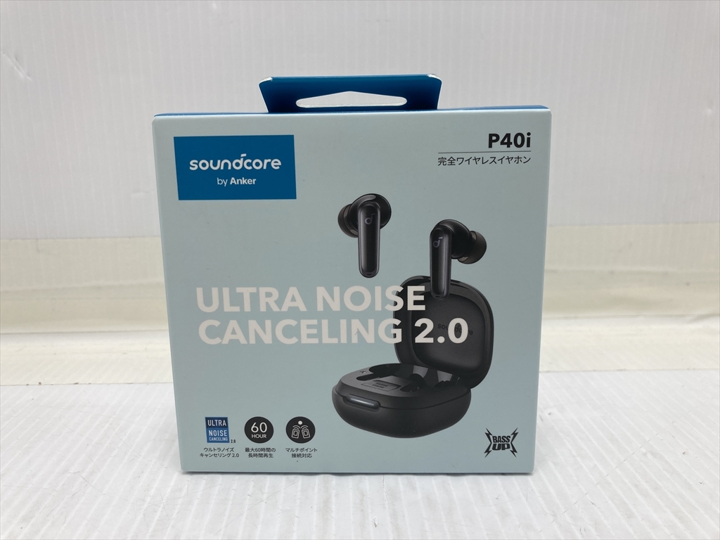 下松)ANKER アンカー ワイヤレスイヤホン Soundcore P40i A3955N11 ブラック 黒 未開封品 ◆★H260312R03A PC12A