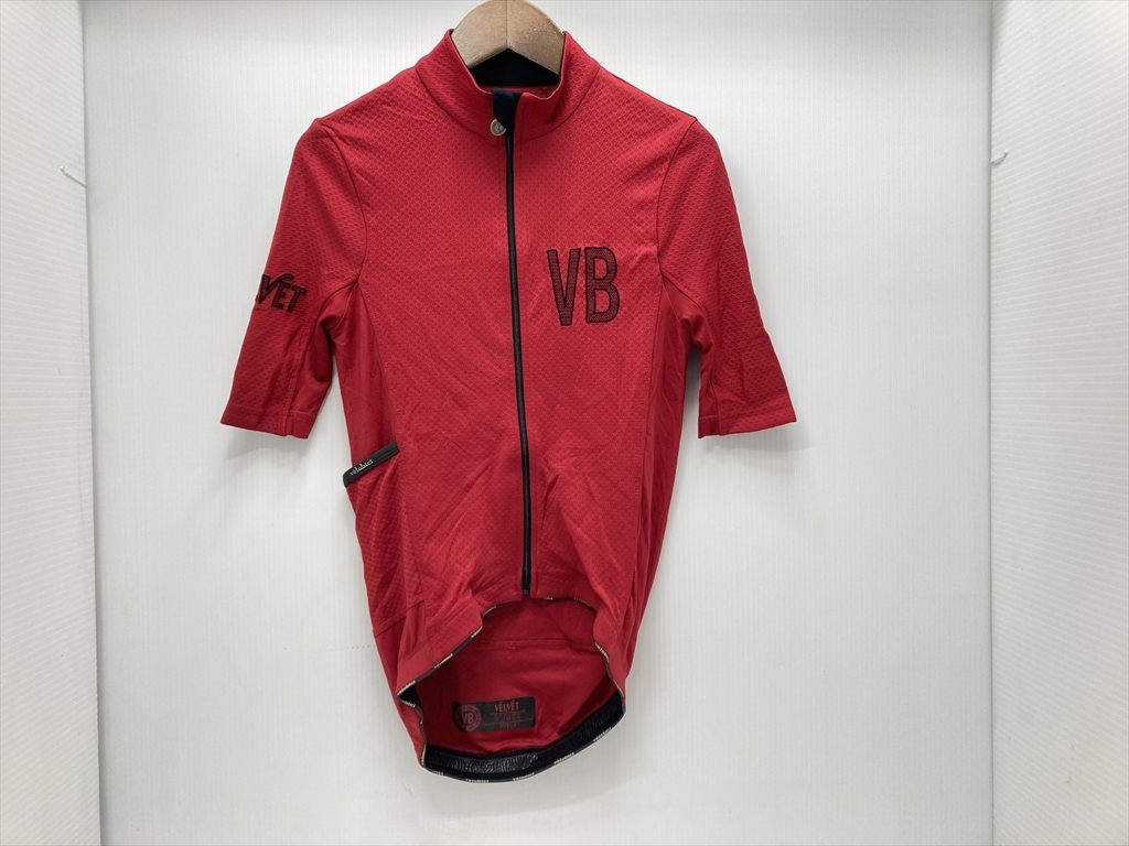 下松)VELOBICI ヴェロビチ 半袖サイクルジャージ VB VELVET PRO-VR1 赤系 1サイズ サイクルウェア ◆★B260128R12A PA28A