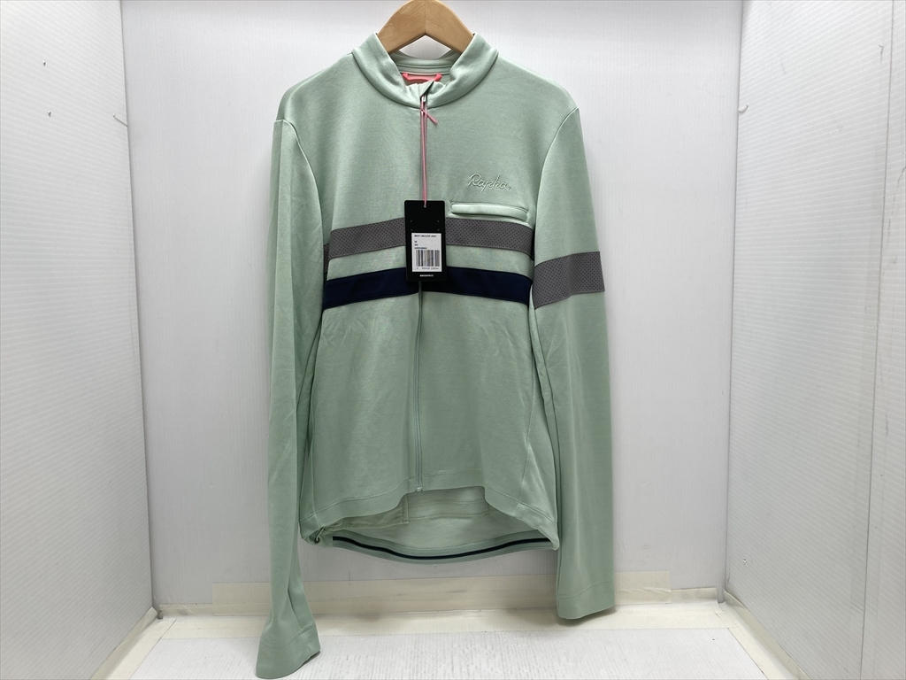下松)Rapha ラファ 長袖サイクルジャージ BREVET ブルベ ロングスリーブ ジャージ Mサイズ グリーン系 ◆★B260128R14A PA28A